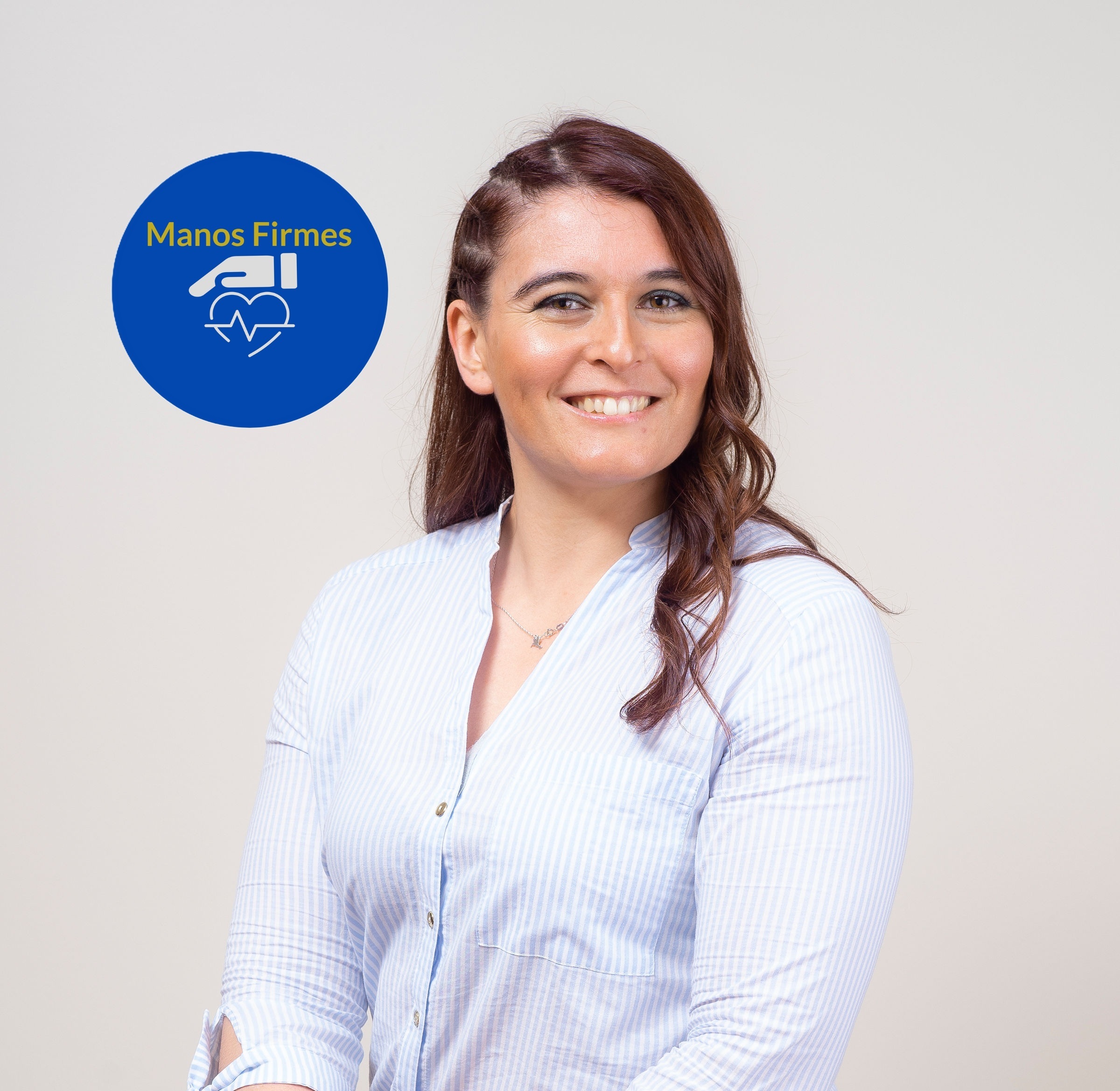 Macarena Barahona, kinesióloga y creadora de Manos Firmes